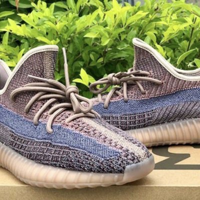 adidas阿迪达斯新款椰子 yeezy350 v2 boost "蓝棕"褪色椰子鞋 h02795
