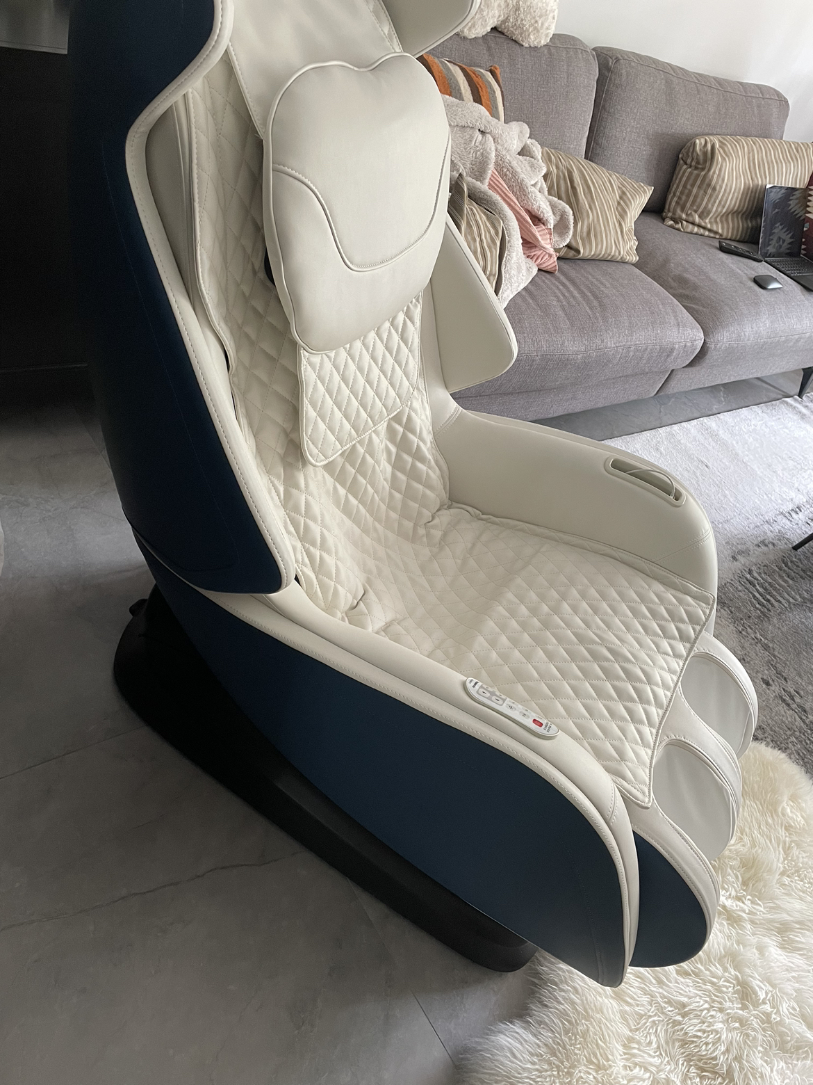 松下按摩椅家用老人小型全自动多功能智能电动按摩沙发椅ma05晒低图