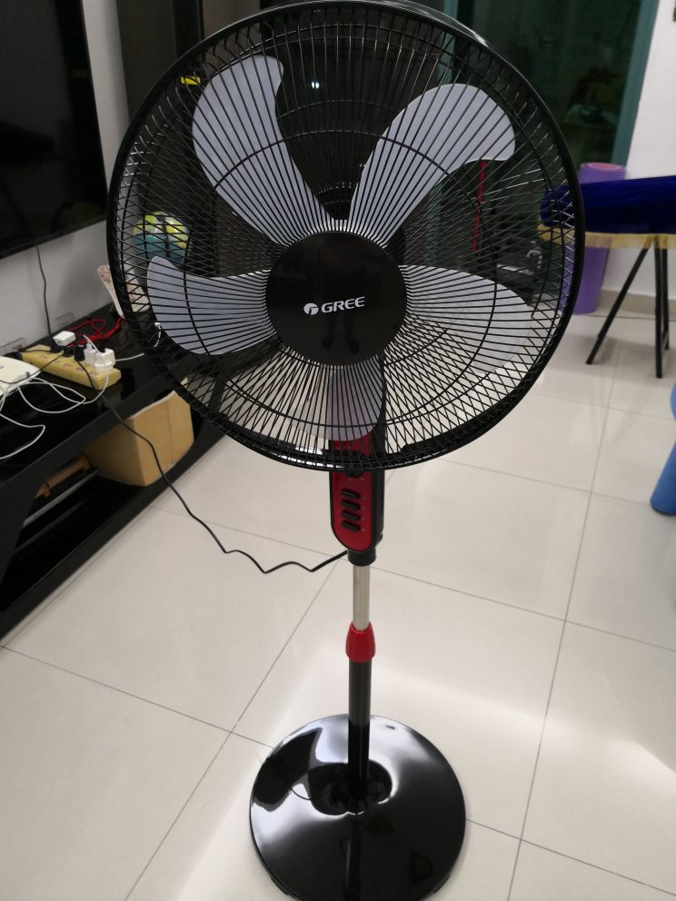 格力(gree)落地扇fd-4010-wg家用电风扇机机械控制 五扇叶柔风 大风量