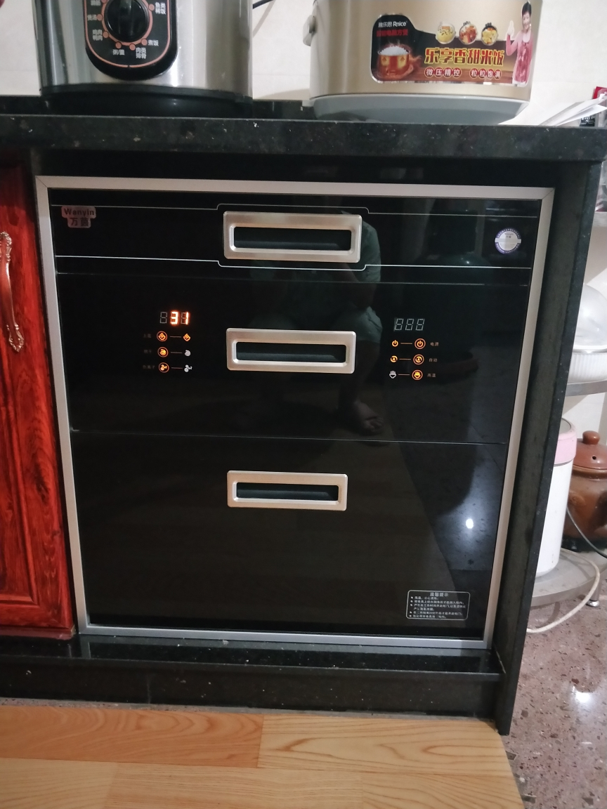 万茵(wanyin)消毒柜嵌入式家用大容量三层三抽120升l碗筷柜镶嵌式立式