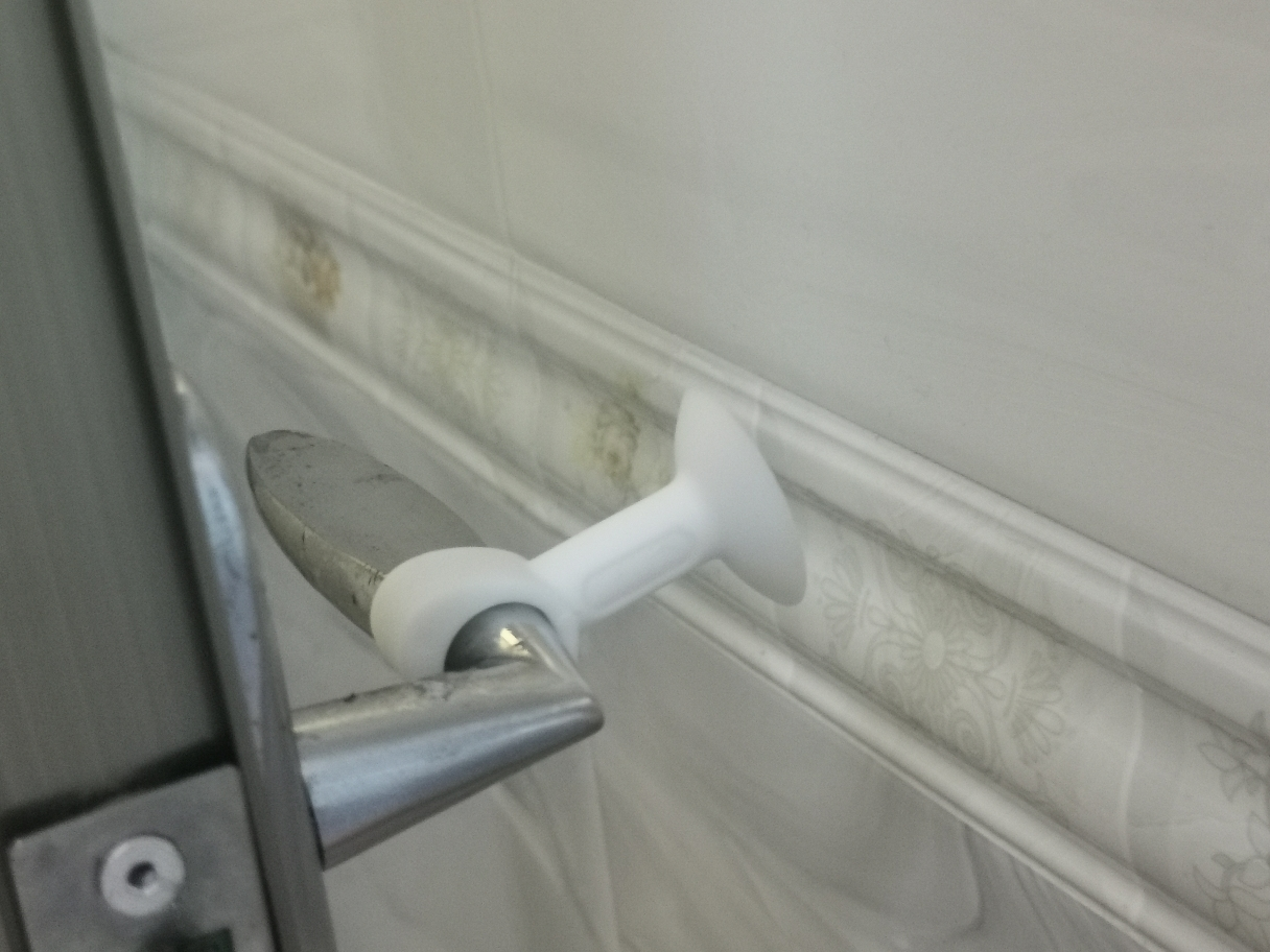 卡贝(cobbe)门吸硅胶门吸免打孔防撞家用卫生间缓冲贴门阻器房间门顶