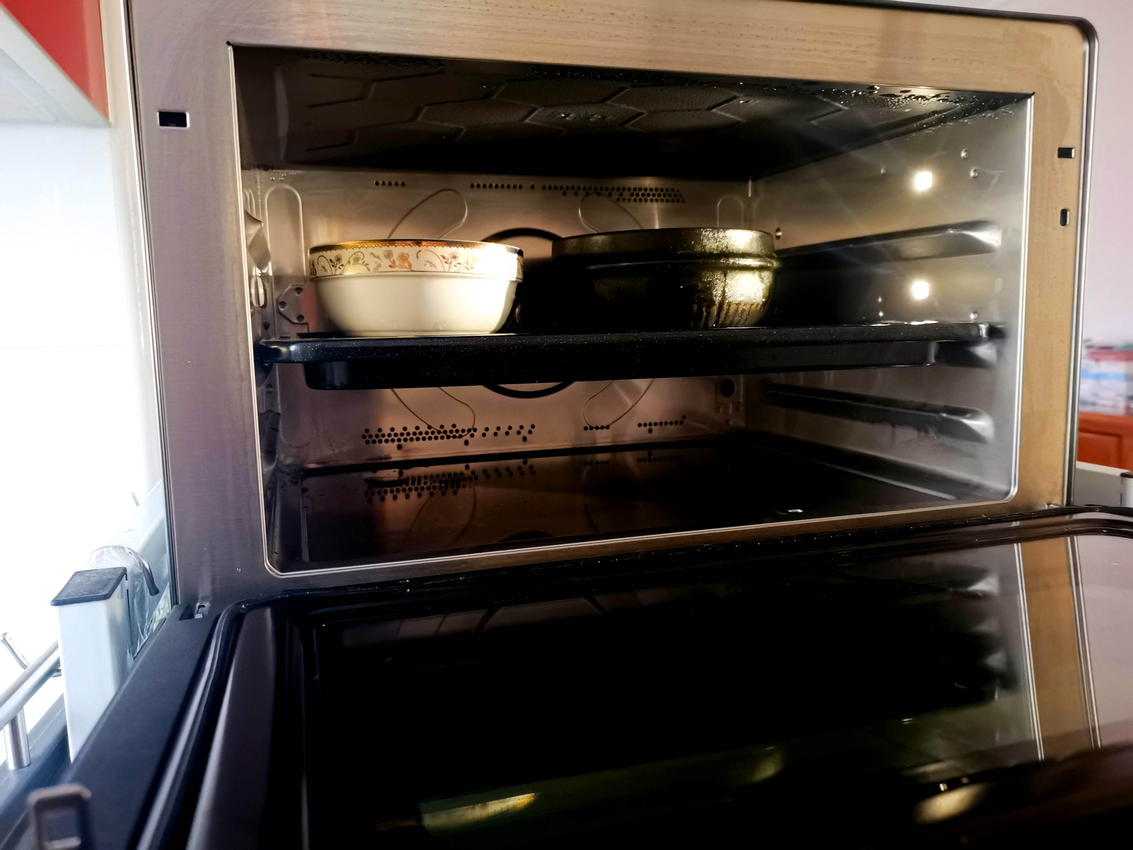 松下(panasonic)家用蒸烤箱 蒸烤煎炸发酵一体机 三段蒸汽 30l 120度