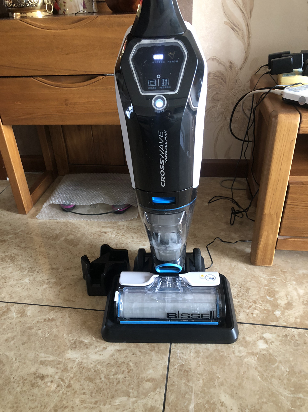 必胜(bissell)洗地机家用清洁机电动拖把无线智能拖吸一体自清洁拖地