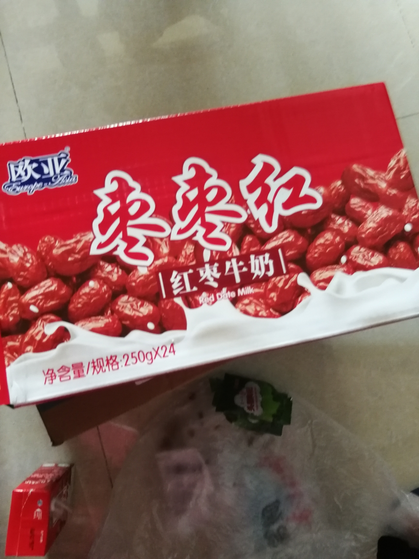 欧亚 红枣牛奶 250g*24盒/箱牛奶整箱早餐晒单图