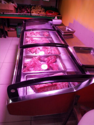 喜莱盛(xls)鲜肉柜猪肉展示柜超市生鲜冷藏保鲜柜商用卧式冰柜水果捞