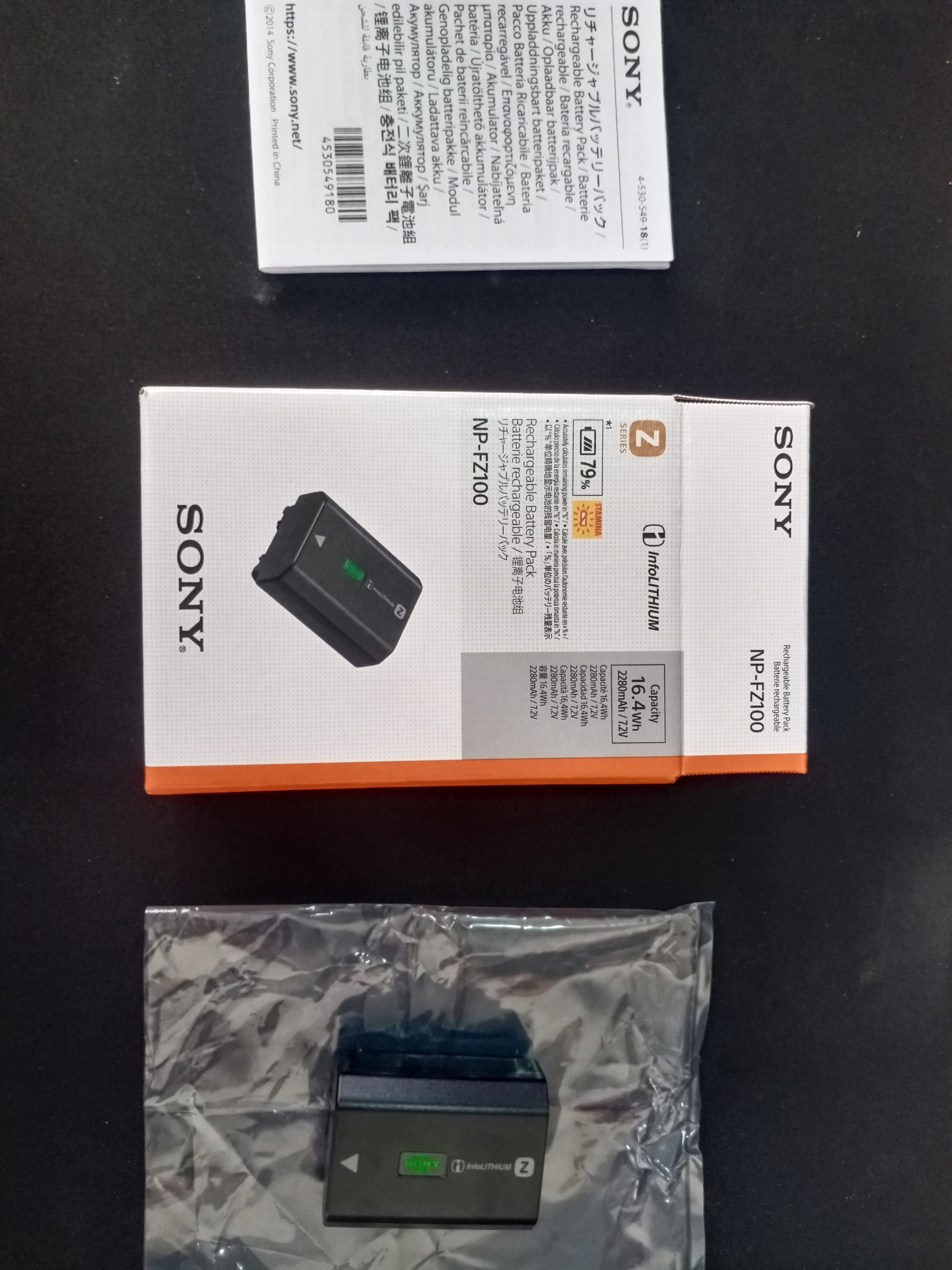 索尼(sony) np-fz100原装电池 锂电池 适a9 a7s3 a7m3 a7r3 a7r4 a