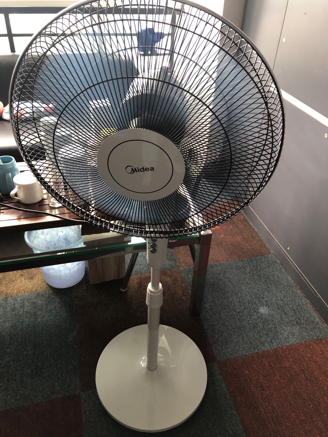 美的落地扇fsa40ye 2小时定时 家用机械式摇头广角送风电风扇 学生