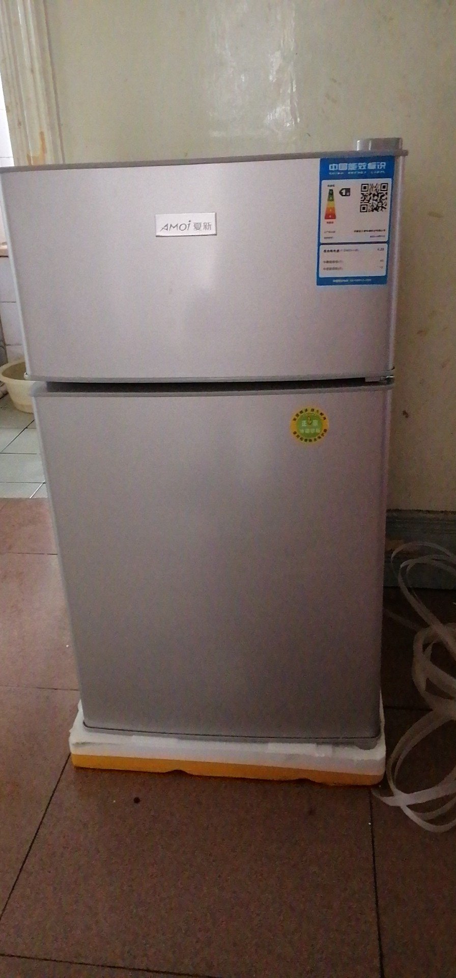 夏新(amoi)bcd-43a128l 小型双门迷你小冰箱 家用双开门电冰箱 节能两