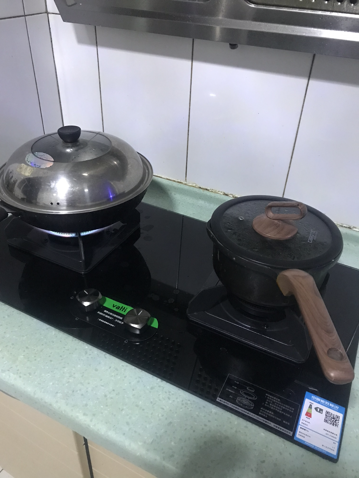 5kw火力燃气灶天然气单灶具双眼灶厨房家用台嵌两用钢化玻璃童锁保护