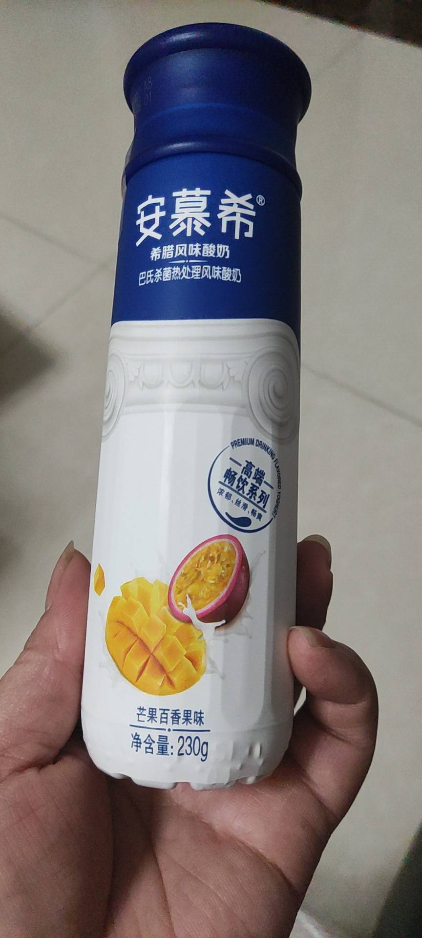 伊利 安慕希 高端畅饮型 希腊风味酸牛奶芒果 百香果口味 230g*10盒