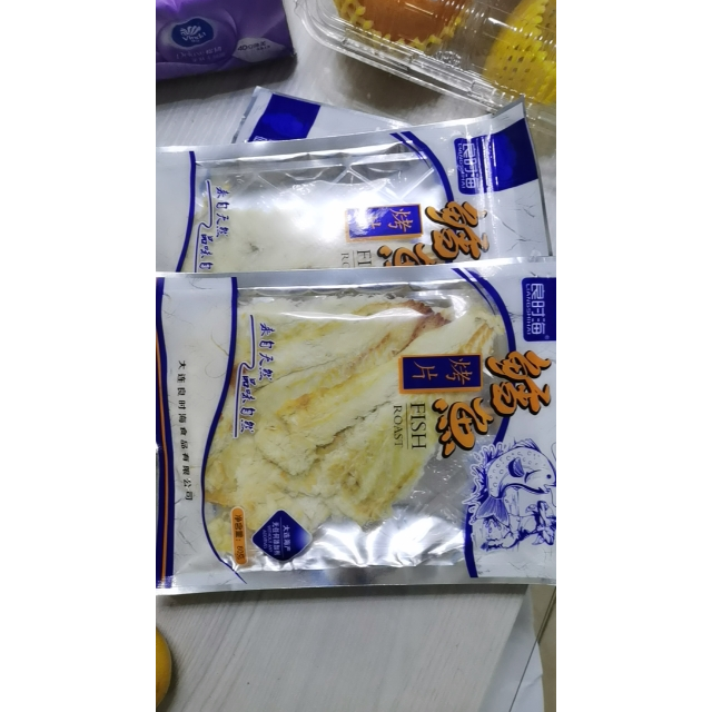 良时海 鳕鱼片80g*2 海鲜海味即食户外办公室休闲零食小吃高清大图|实物图