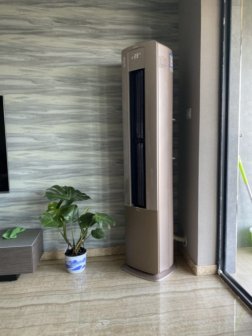 海尔(haier)雷神者3匹圆柱形一级变频空调立柜柜机自清洁智能语音交互