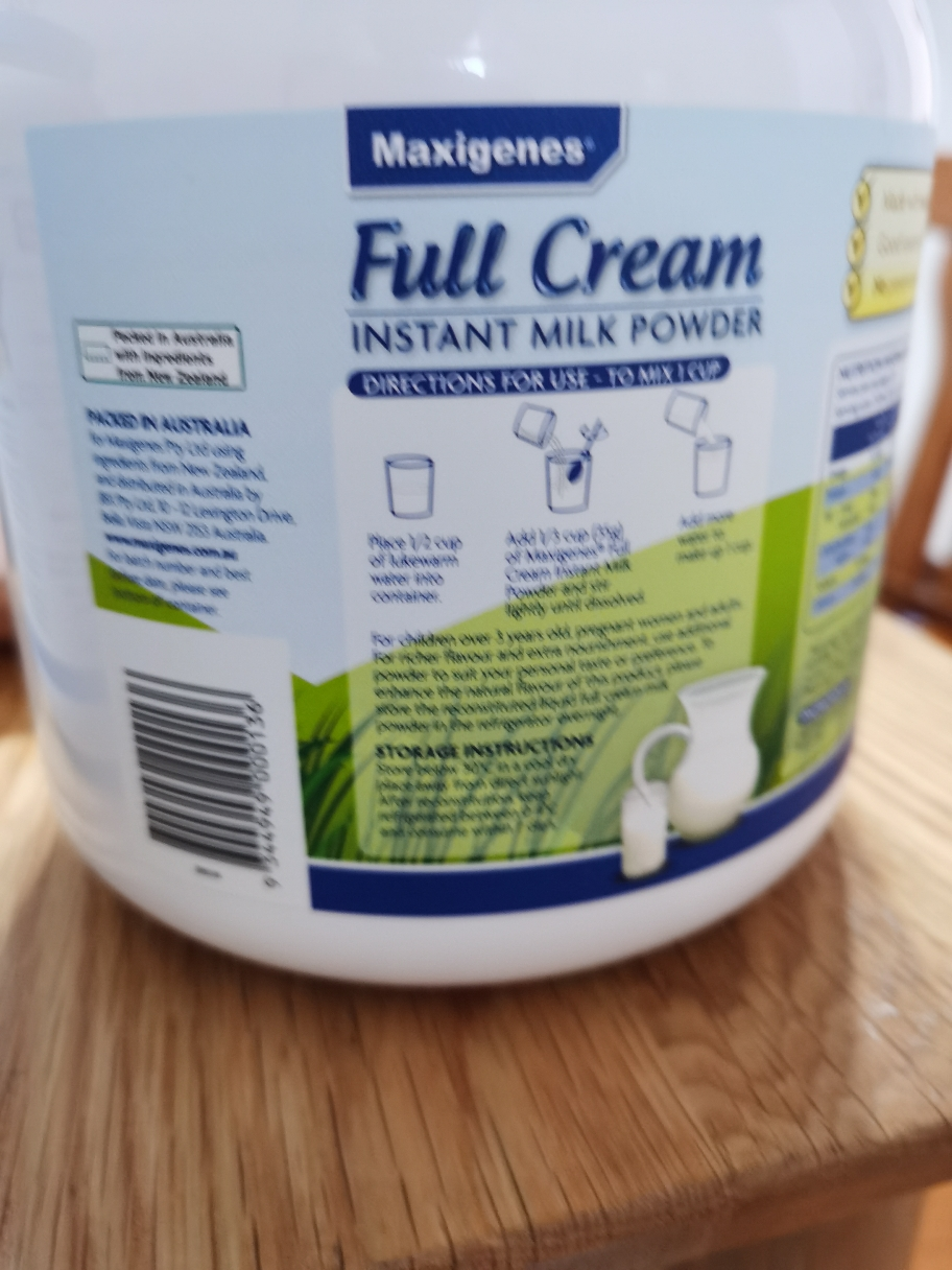 美可卓 澳洲进口奶粉蓝胖子全脂高钙青少年中老年学生成人牛奶粉 1kg