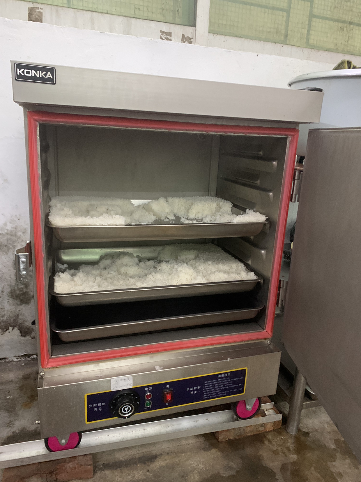 蒸车大容量全自动食堂蒸饭机220v/6kw 电蒸箱蒸饭柜kr