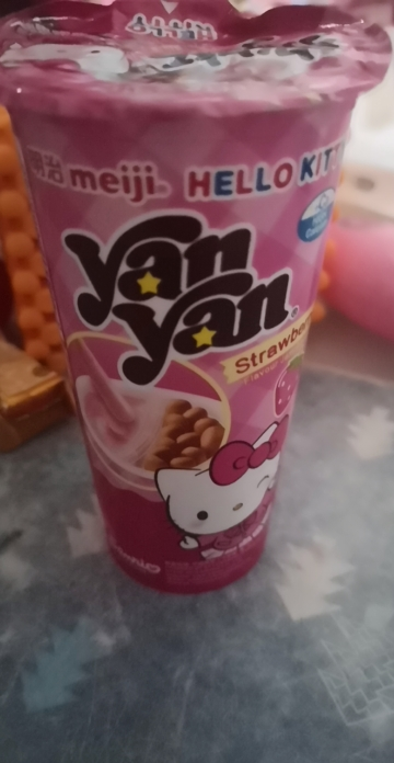 明治欣欣杯 草莓味 奶油饼干条 50gx6罐装 (儿童国产零食饼干)晒单图