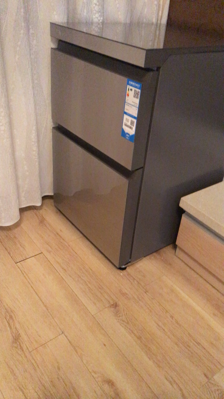 haier海尔网红冰柜小型家用冷柜103升风冷无霜立式家用抽屉式茶叶母乳