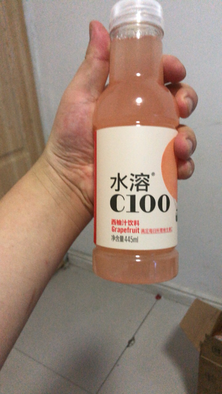 农夫山泉 水溶C100(西柚)混合果汁445ml*15瓶 整箱晒单图