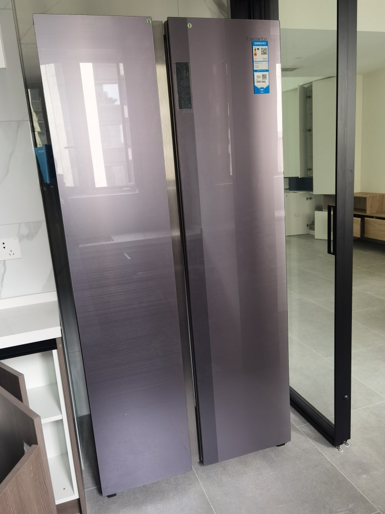 无霜 双重杀菌家用嵌入式双开门冰箱极光紫电冰箱bcd-600wmctu1晒单图