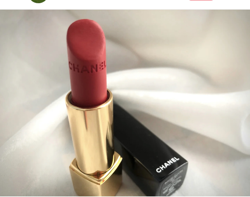 香奈儿(chanel)丝绒系列口红柔雾系列山茶花女士唇膏哑光持久显色丝绒