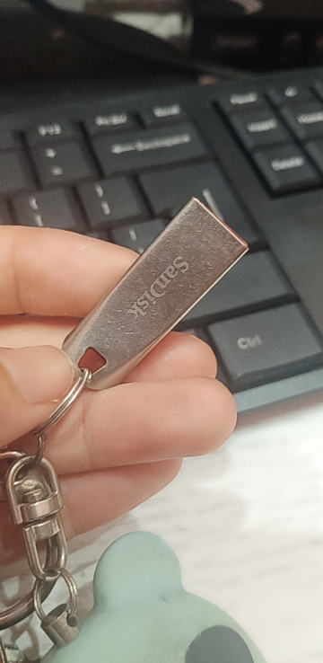 闪迪(sandisk)酷晶优盘(cz71)64gb u盘 全金属外壳 创意加密u盘(银灰)