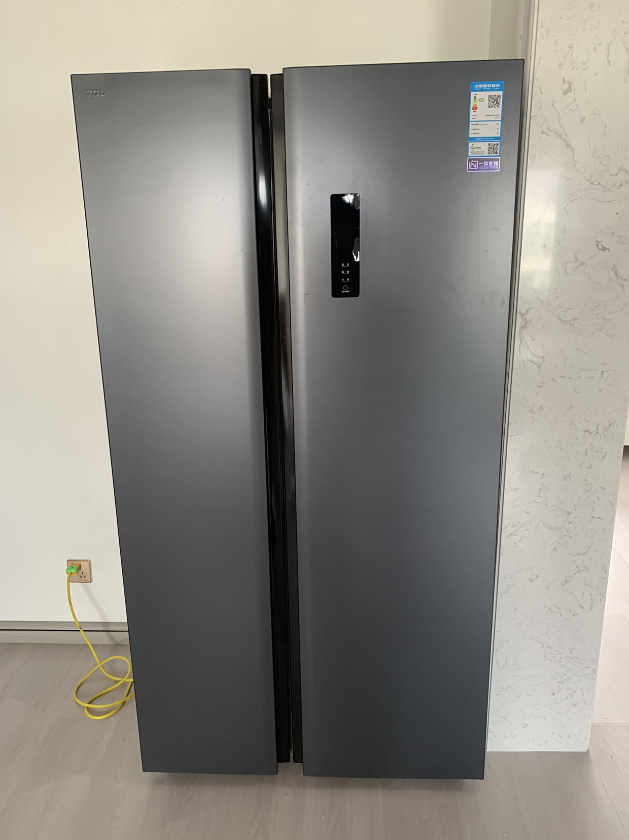 tcl 520升风冷无霜 对开门双开门冰箱 一体双变频 aat负离子养鲜 r520