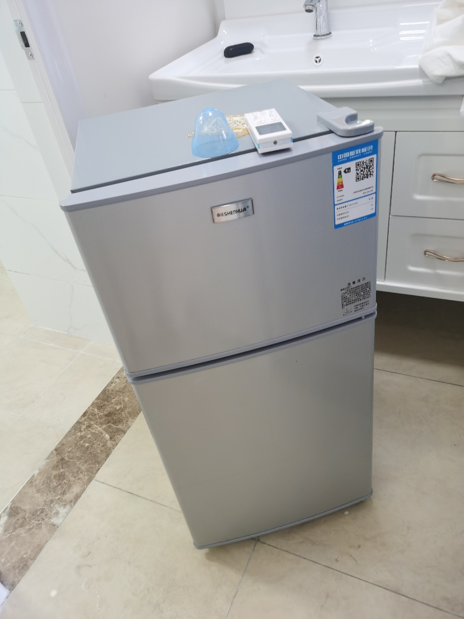 [苏宁优品]申花(shenhua)双门小冰箱小型家用宿舍节能一级能效迷你