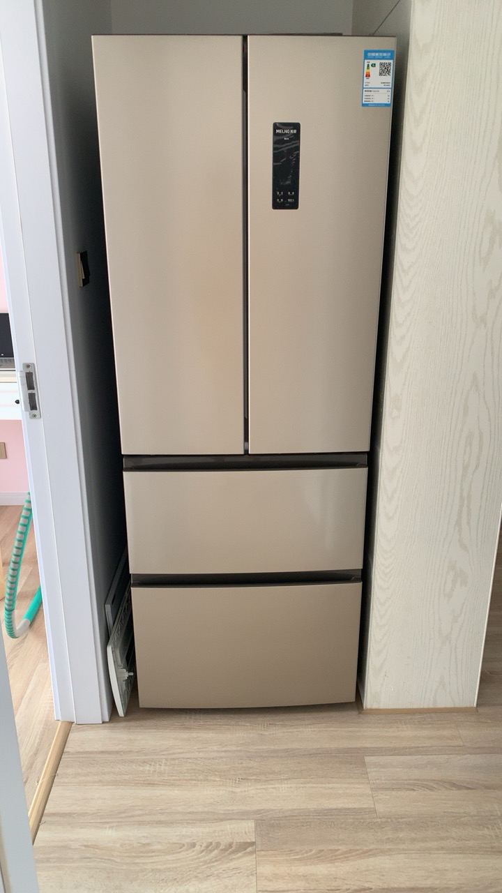 美菱(meling) 368升 多门冰箱 四开门变频风冷无霜节能低噪嵌入式家用