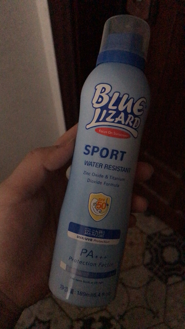 蓝蜥蜴blue lizard 户外运动物理防晒喷雾 浴前spf50 ;浴后spf30 189