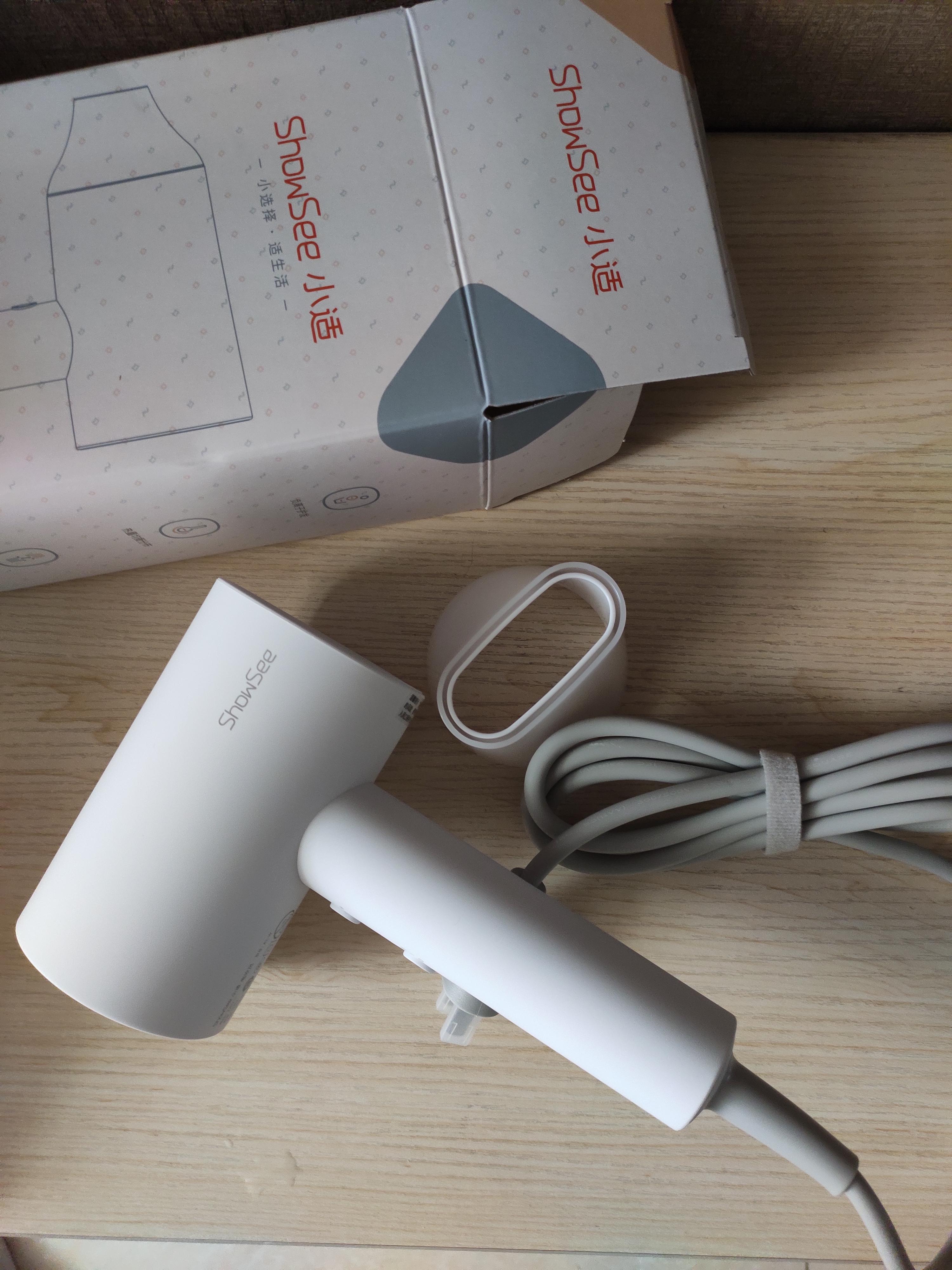 小适(showsee)吹风机 便携式网红家用冷热风切换 千万级负离子 速干