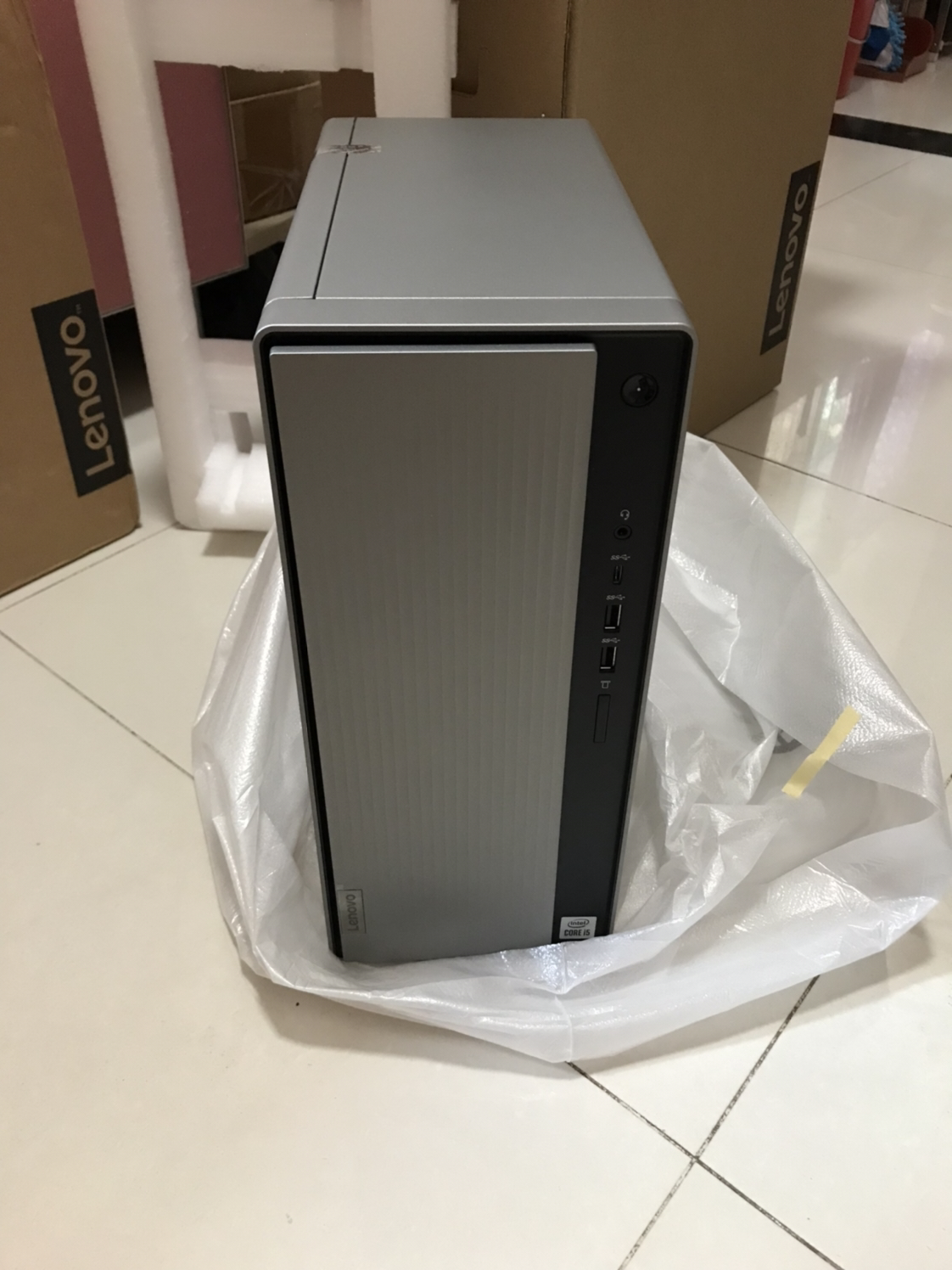 联想(lenovo)天逸510pro十代酷睿分体机台式电脑(i5-10400f 16g 1tb