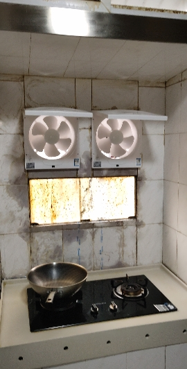 艾美特官方旗舰店排气扇排油烟易清理厨房强力窗式油烟机抽风机家用