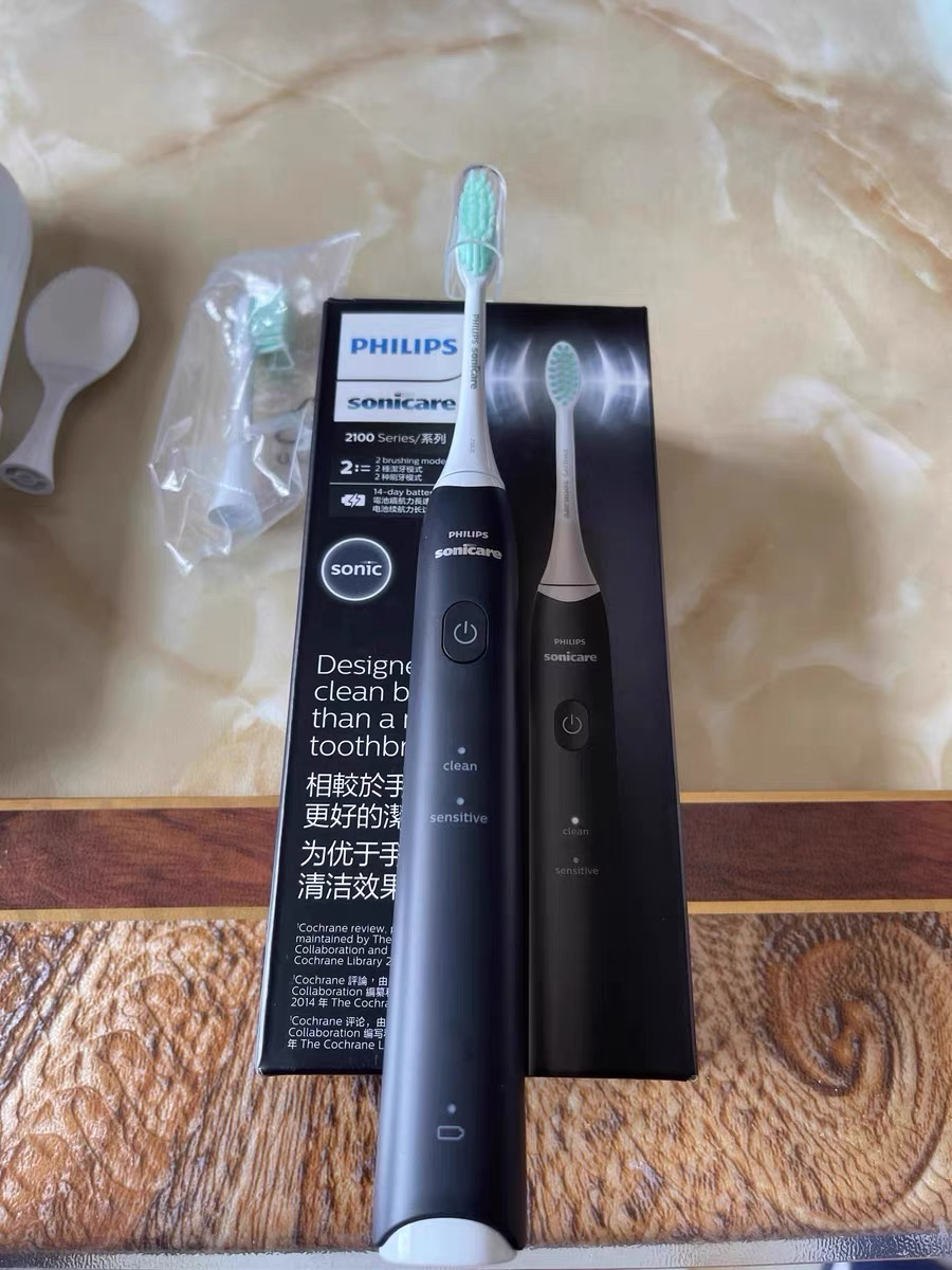 飞利浦(philips) 电动牙刷 成人声波震动牙刷 净力刷 2种模式 温和