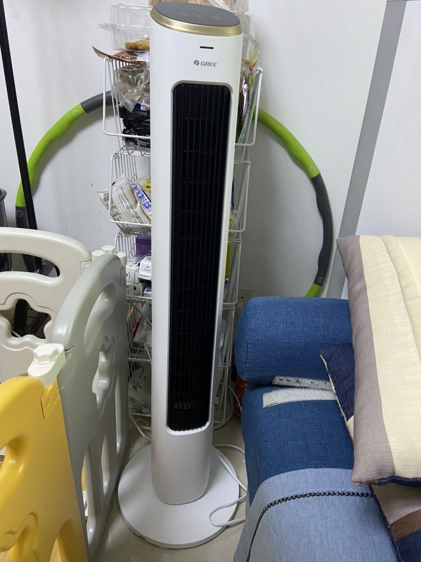 格力(gree)塔扇fl-08x62bg家用低噪省电塔式大风量电风扇无叶风扇智能