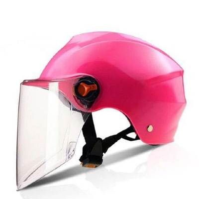 电动车头盔男女夏季防晒电瓶车头盔四季轻便式半盔安全帽 686款【透明