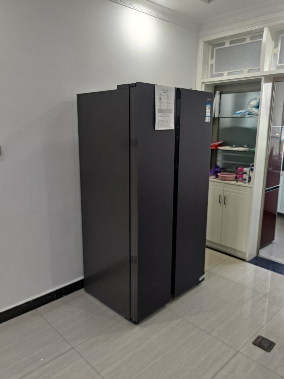 美的(midea)600升 对开电冰箱双开门智能家电双变频一级能效节能省电