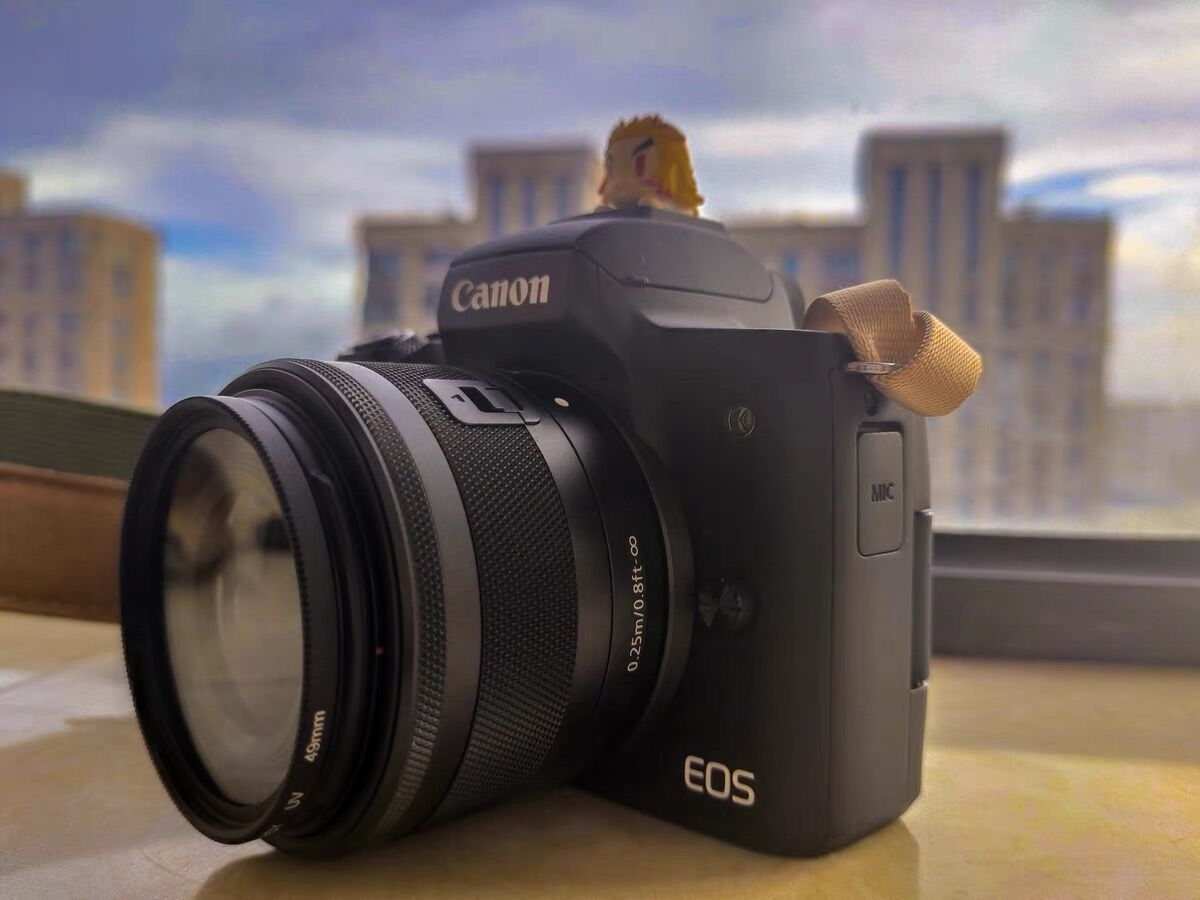 佳能(canon)eos m50 mark ii代微单数码相机/照相机15-45 stm防抖镜头