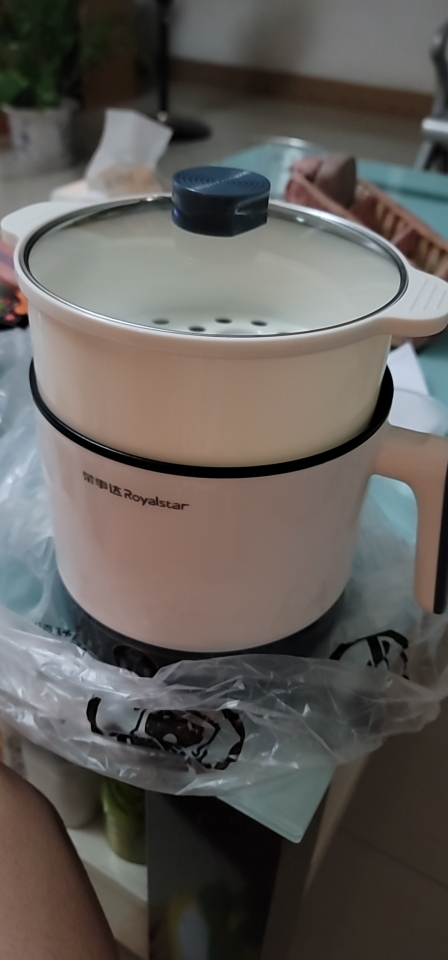 荣事达迷你电火锅多功能电热锅 炒锅 电煮锅 宿舍小锅 火锅 电蒸锅