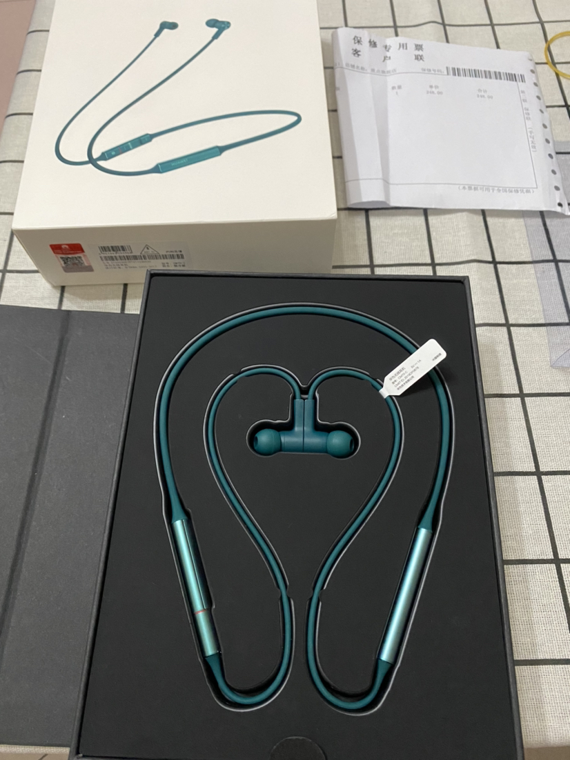 华为(huawei)华为freelace 翡冷翠 无线蓝牙耳机 智慧闪连快充 动听