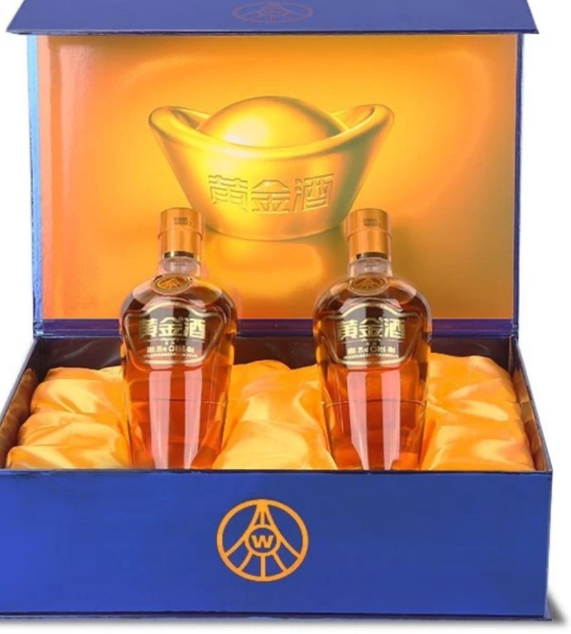 [酒厂直营]黄金酒万福礼盒39度480ml*2 礼盒装 送礼 国产白酒晒单图