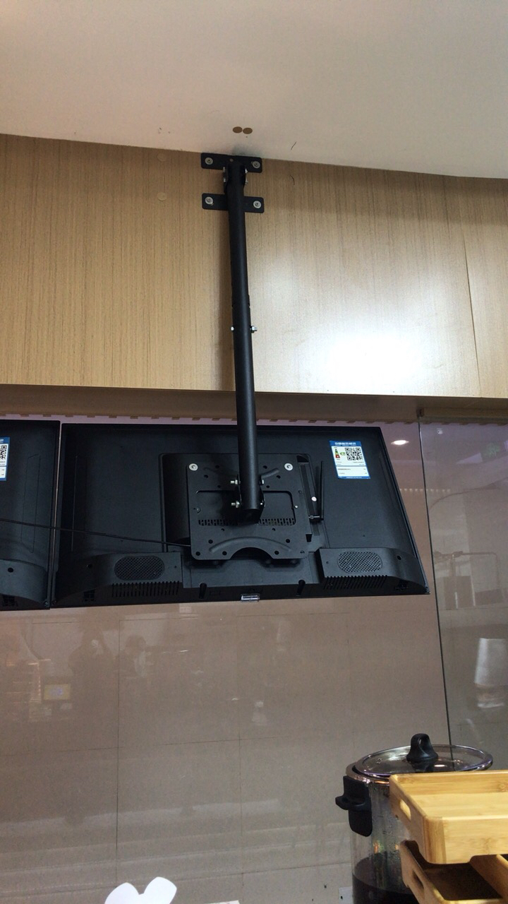 电视吊架显示器吊架天花板吊顶架吊杆挂架支架调节45度倾斜32寸晒单图