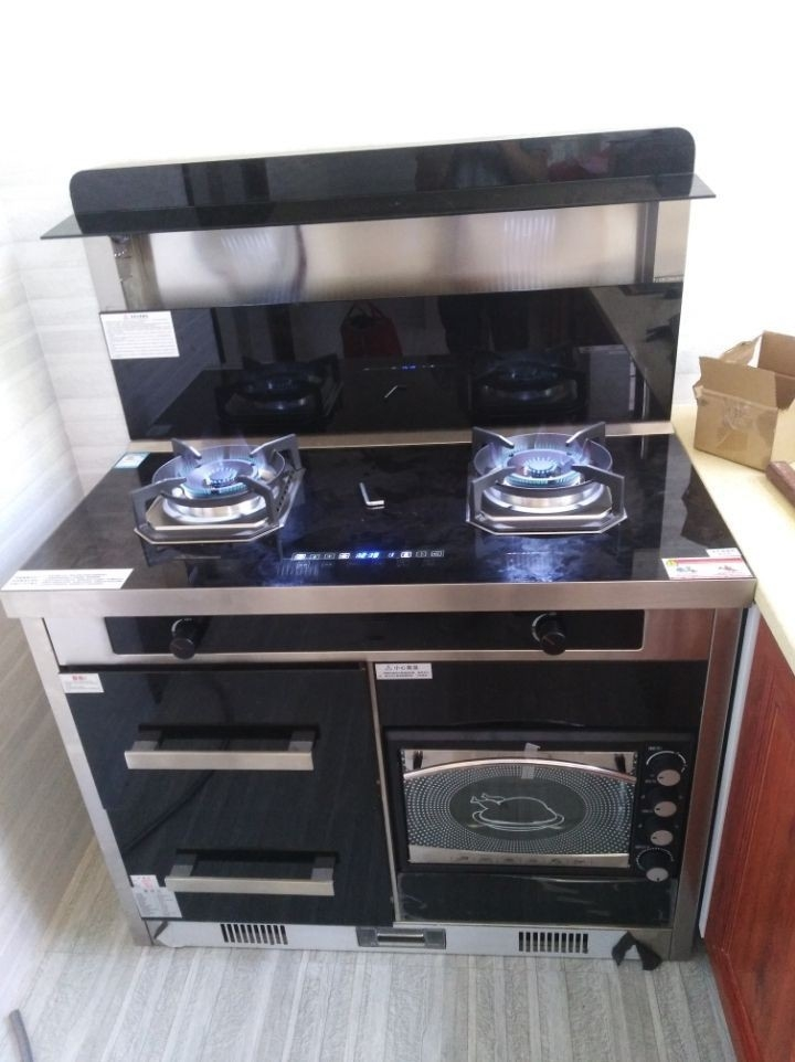 sast/先科集成灶家用智能变频下排式烟灶消蒸烤一体自清洗环保灶 zk