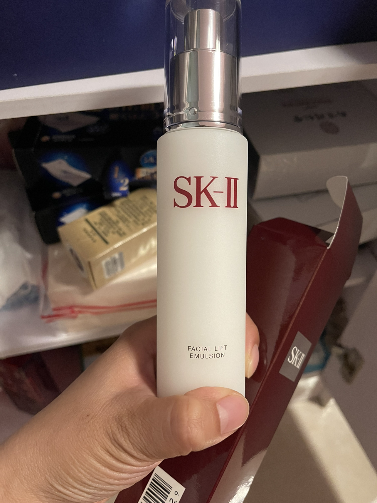 sk-ii 美之匙晶致活肤提拉紧致乳液100g/瓶 骨胶原乳液 提拉紧致 减淡