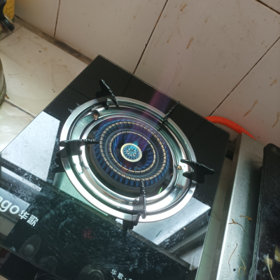古达燃气灶1 _液化气台式天然气家用猛火节能单个单眼炉具 玻璃三环