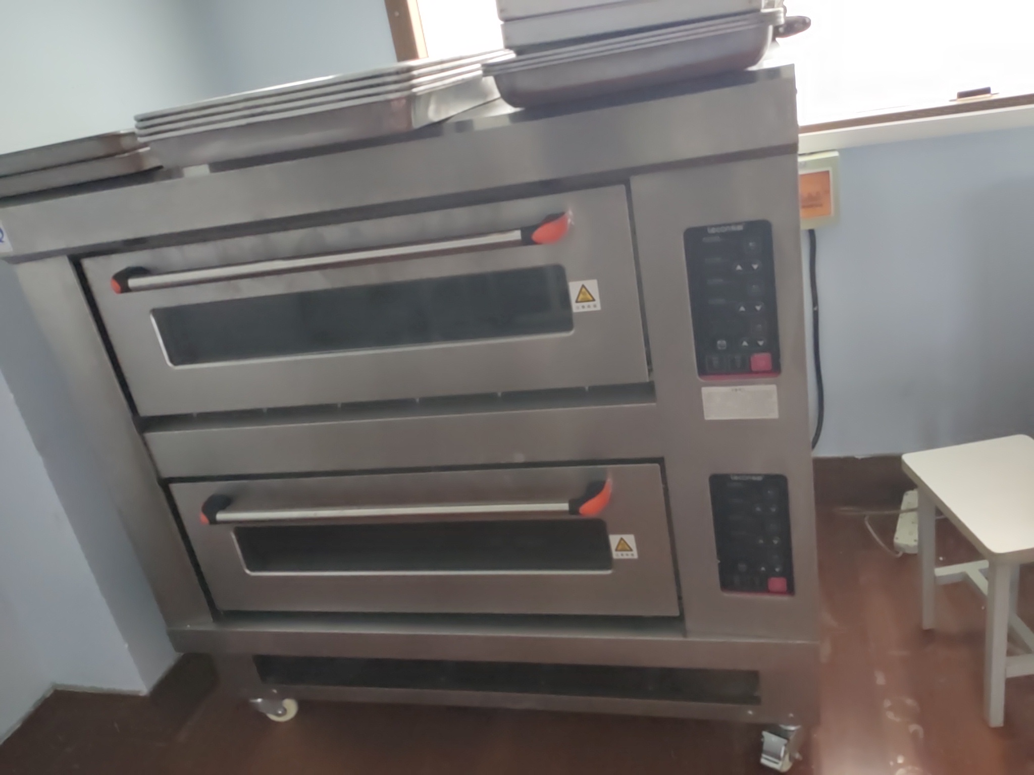 乐创lecon 电烤箱商用二层四盘蛋糕披萨面包生蚝大容量烘焙电烤炉 二