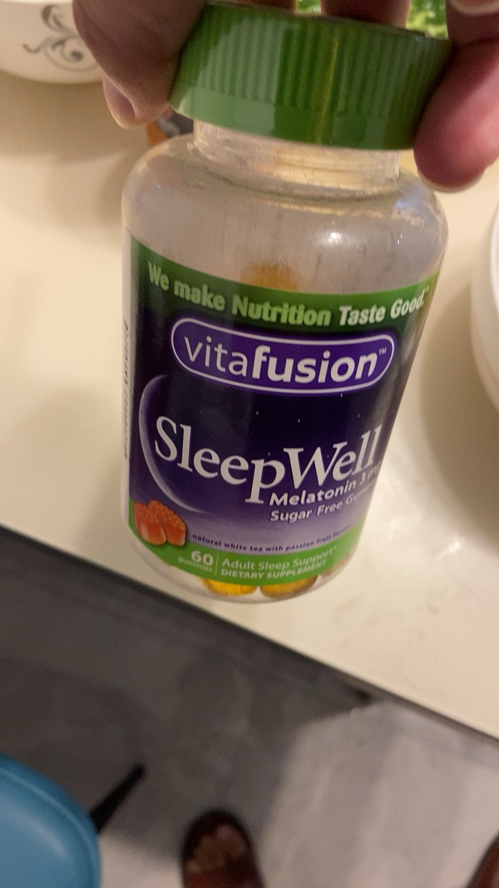 美国 vitafusion褪黑素安瓶sleepwell软糖褪黑素咀嚼6