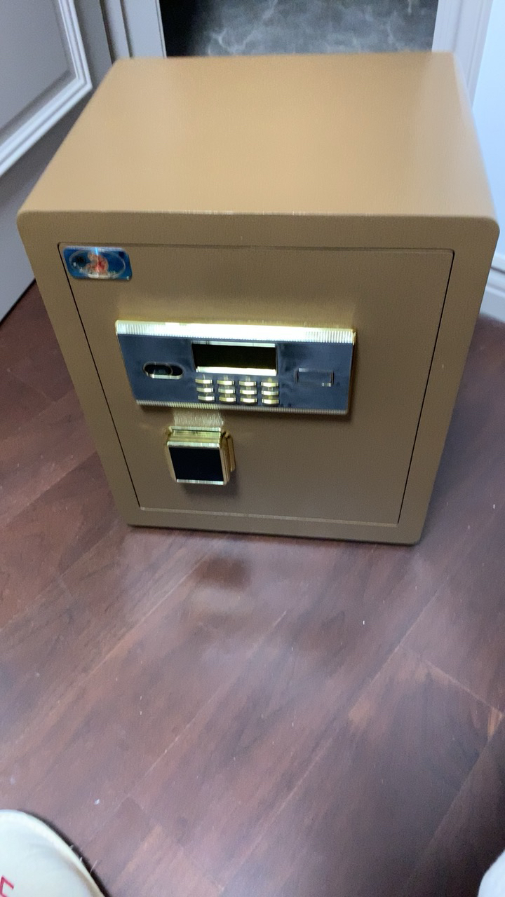 虎牌保险柜45cm 家用小型密码保险箱 办公全钢智能防盗保管箱悦虎新品
