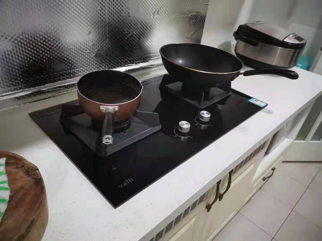 5kw大火力燃气灶天然气台式嵌入式双眼灶厨房家用炉头离子熄火钢化