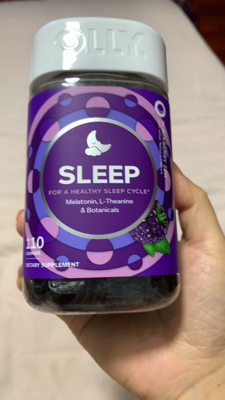 olly褪黑素软糖安瓶助眠sleepwell退黑素睡眠片睡眠软糖褪黑色素晒单