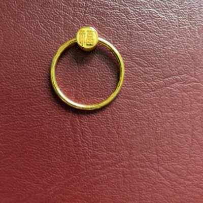 新款 周大福珠宝首饰小福戒足金金戒指计价f221917精品