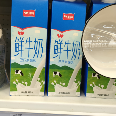 卫岗屋顶鲜牛奶980ml